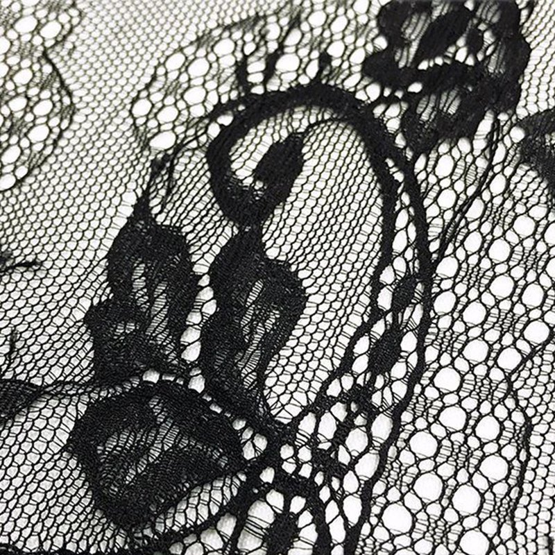 Lace Trim Wave Eyelash Nylon Lace Fabric for Women's Wear Wholesale Su 5